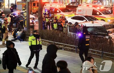 ソウル・鐘閣でタクシー暴走　1人死亡、10人負傷…同時刻に宝飾街で火災も