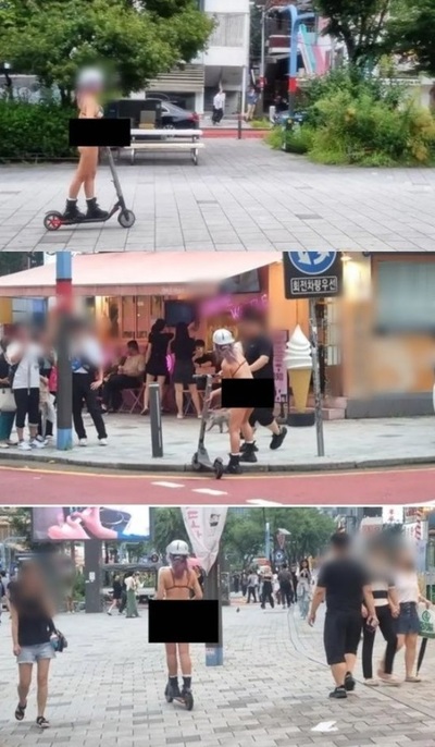 ソウルの中心でビキニ姿になるという“禁じ手広報”…時々出現する女性たち、警察沙汰