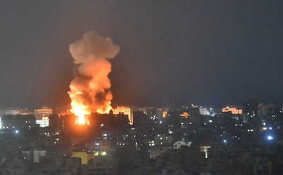 イスラエル、ベイルート南郊爆撃「テロリストと武器庫標的」