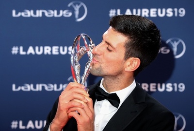 ジョコが年間最優秀選手に、大坂は躍進賞で日本人初選出 ローレウス賞