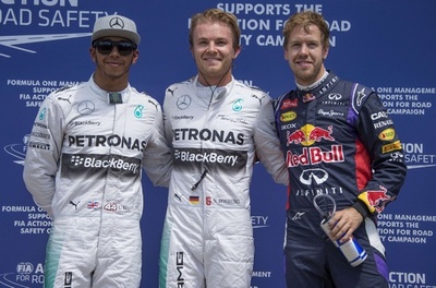 ロズベルグがハミルトンを抑えポール獲得、カナダGP