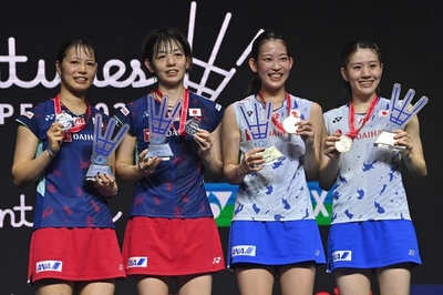 松山/志田組が女子複V、日本勢対決を制す インドネシアOP