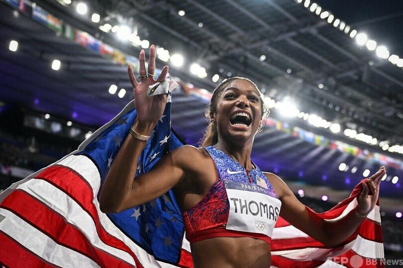 トーマスが女子200mで金メダル、パリ五輪陸上