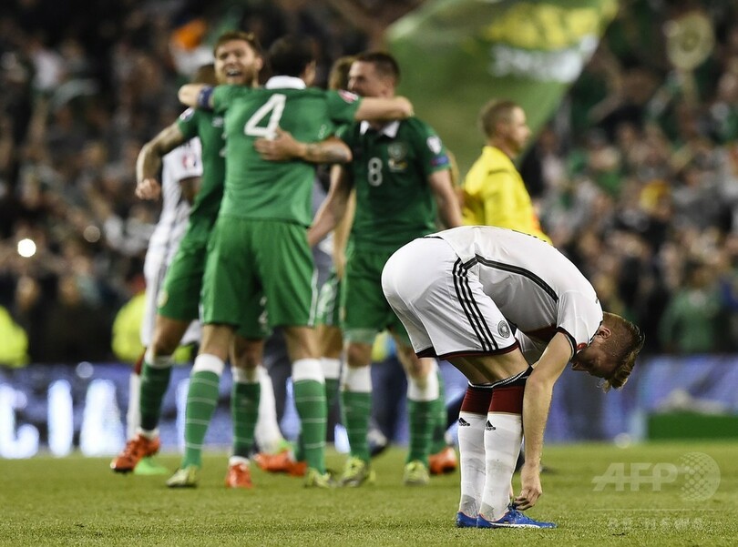 アイルランドがドイツに歴史的勝利 本大会自動進出に望みつなぐ 写真7枚 国際ニュース Afpbb News