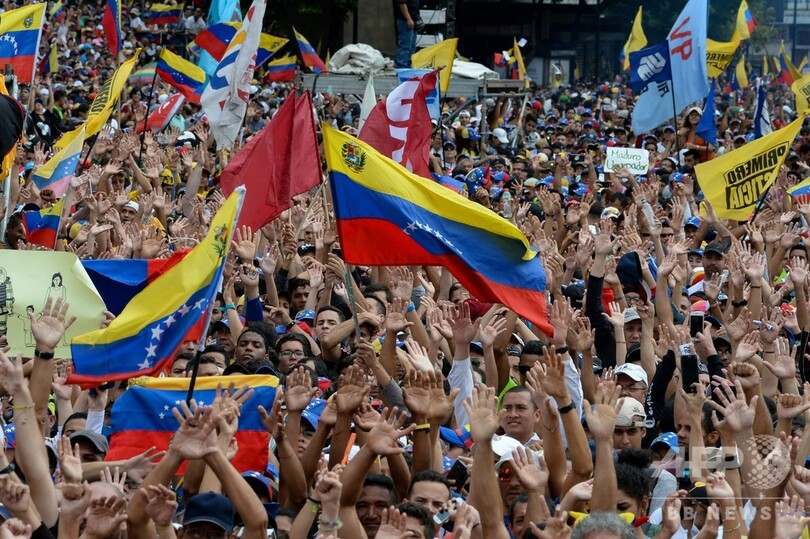 ベネズエラ野党指導者が「暫定大統領」宣言 米国など支持表明