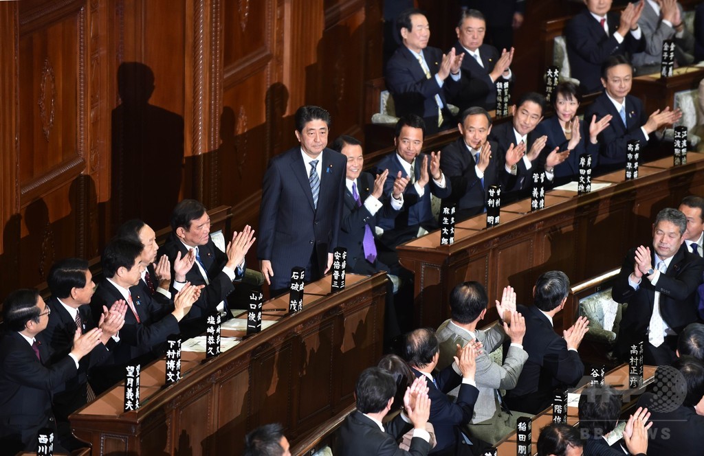 安倍晋三氏を首相に選出、衆参両院 安倍晋三氏を首相に選出、衆参両院