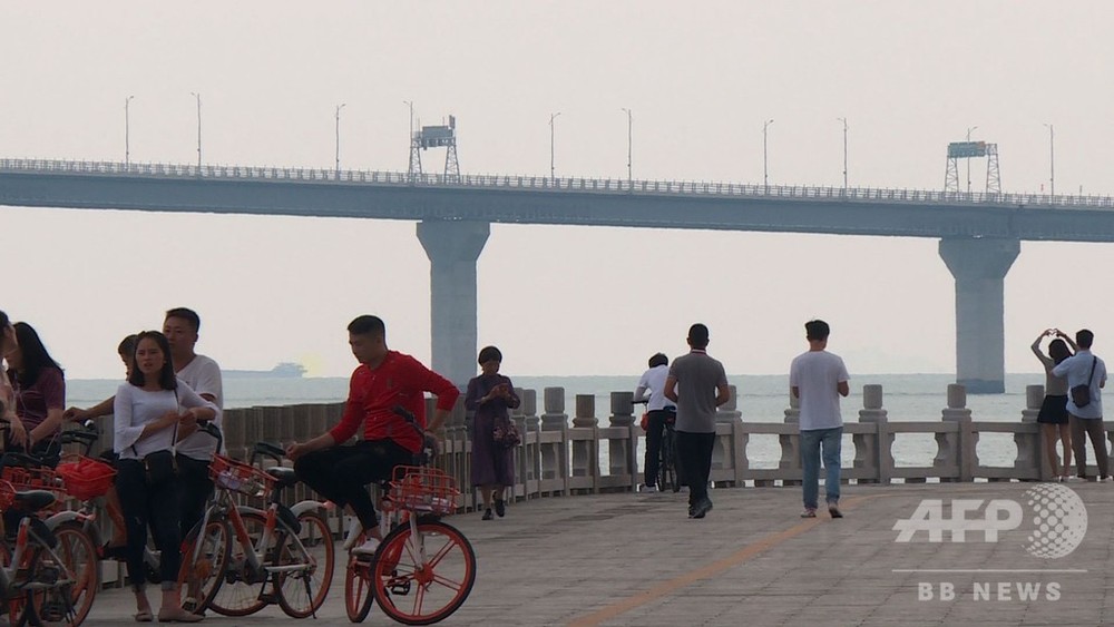 動画：中国本土と香港・マカオ結ぶ世界最長の橋、開通式に習近平氏ら 