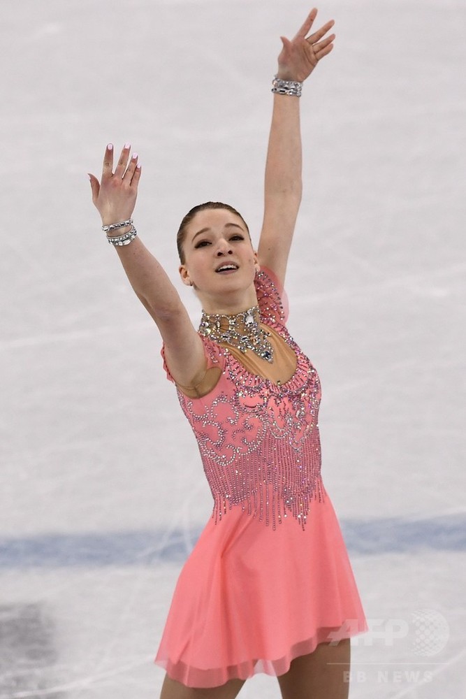 フィギュア女子spで12位のソツコワ 平昌五輪 写真8枚 国際ニュース Afpbb News