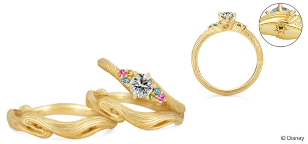 『塔の上のラプンツェル』モチーフの婚約指輪が発売