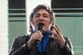 アルゼンチンの新大統領に選ばれたハビエル・ミレイ氏（2023年11月15日撮影）。(c)Luis ROBAYO / AFP