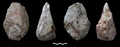 ギリシャ・クレタ（Crete）島南西部で見つかった13万年前ごろのものとみられる石器（撮影日不明、2011年1月3日ギリシャ文化省提供）。(c)AFP/MINISTRY OF CULTURE