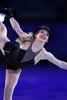 ソチ冬季五輪、フィギュアスケート・エキシビションの演技に臨むグレイシー・ゴールド（Gracie Gold、2014年2月22日撮影）。(c)AFP/ADRIAN DENNIS