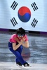 平昌冬季五輪、フィギュアスケートのエキシビションに臨む車俊煥（2018年2月25日撮影）。(c)AFP/Mladen ANTONOV