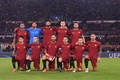 サッカー欧州チャンピオンズリーグ、グループC第4節、ASローマ対チェルシー。試合前の写真撮影に臨むASローマの選手（2017年10月31日撮影）。(c)AFP/Filippo MONTEFORTE
