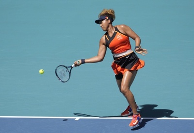 大坂がケルバーにストレート勝ち、復調続く マイアミOP