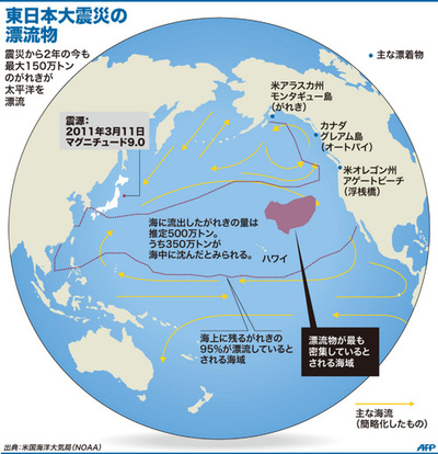 【図解】東日本大震災の漂流物