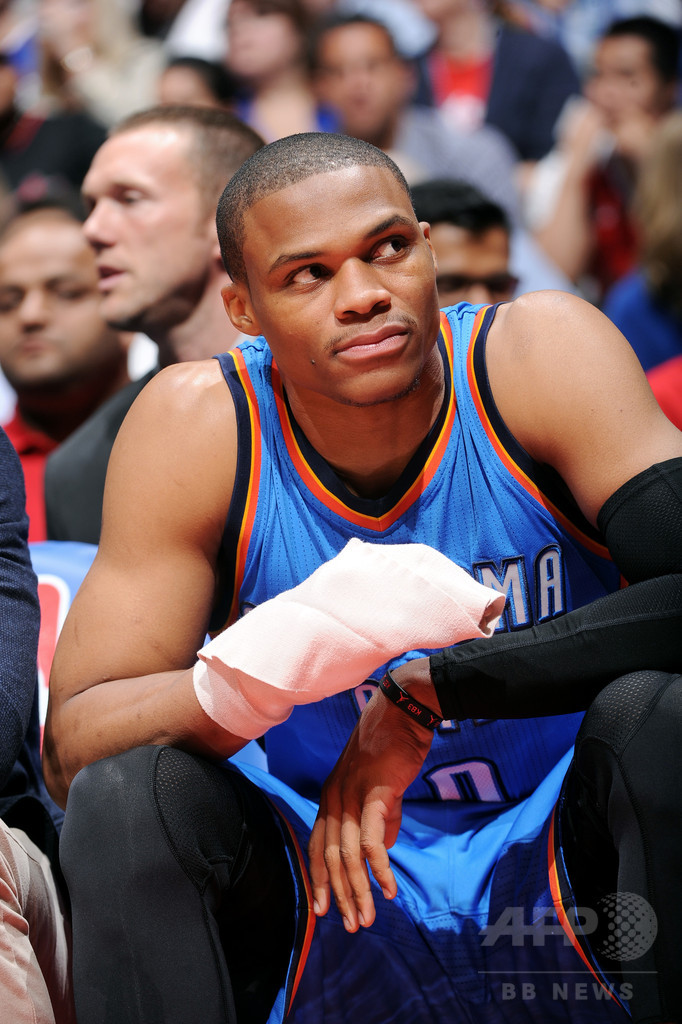 サンダーにまた故障者、ウエストブルックが4週間の離脱