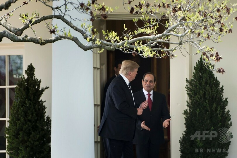 米エジプト首脳会談 トランプ氏、シシ氏の「素晴らしい働き」称賛