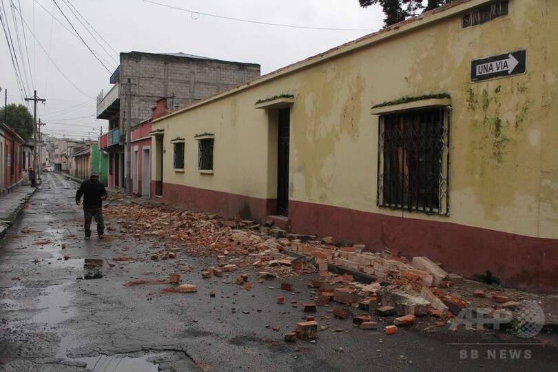 グアテマラでM6.9の強い地震、5人死亡