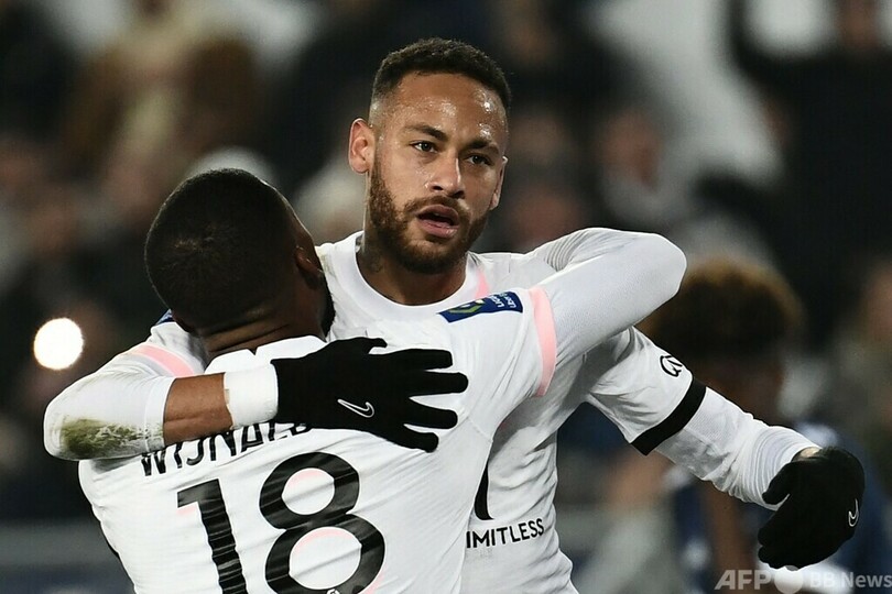 PSGがボルドーに競り勝つ、ネイマール2得点の活躍