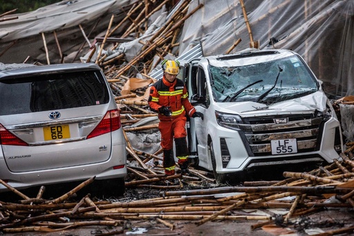 香港 4日間で2度目の台風警報 写真12枚 国際ニュース Afpbb News