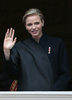 モナコ公国のシャルレーヌ公妃（Princess Charlene、2013年11月19日撮影）。(c)AFP/VALERY HACHE