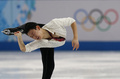 ソチ冬季五輪、フィギュアスケート男子シングル・フリースケーティング（FS）。演技に臨むデニス・テン（Denis Ten、2014年2月14日撮影）。(c)AFP/ADRIAN DENNIS