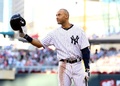 第85回MLBオールスターゲーム（85th All-Star Game）。1回の打席を前に、歓声に応えるア・リーグのデレク・ジーター（Derek Jeter、2014年7月15日撮影）。(c)AFP/Getty Images/Elsa