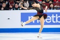 フィギュアスケート世界選手権、女子シングル・ショートプログラム（SP）。演技に臨む千葉百音（2024年3月20日撮影）。(c)Geoff Robins / AFP