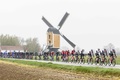 自転車ロードレース、アムステルゴールドレース。レースに臨む集団（2023年4月16日撮影）。(c)Vincent JANNINK / ANP / AFP