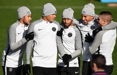 ブラジル代表がPSGの本拠地で練習、マルキーニョス「こみ上げてくるものがあった」