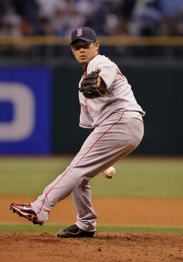 松坂 レイズ戦で5回2安打1失点も白星付かず