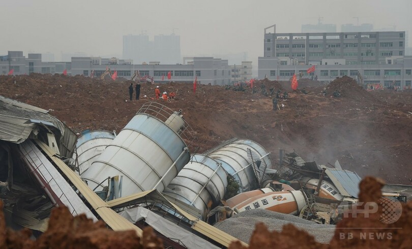 中国の土砂崩れ、不明者91人に ガス爆発も発生