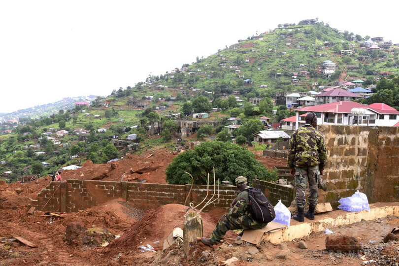 シエラレオネ洪水、人道危機迫る 死者・行方不明者約1000人