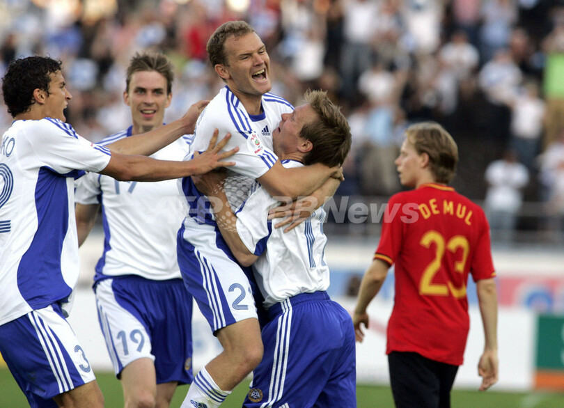 ＜サッカー 欧州選手権2008・予選＞フィンランド ベルギーに快勝