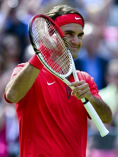 フェデラーが快勝で3回戦進出 写真7枚 国際ニュース：AFPBB News