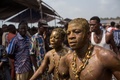 ベナンのウィダーで行われたブードゥー教の祭典（2017年1月10日撮影）。(c)AFP/STEFAN HEUNIS