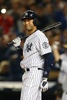 14MLB、ニューヨーク・ヤンキース（New York Yankees）対ボルティモア・オリオールズ（Baltimore Orioles）。第1打席に臨むニューヨーク・ヤンキースのデレク・ジーター（Derek Jeter、2014年9月25日撮影）。(c)AFP/Getty Images/Elsa