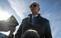 米メリーランド州ヘイガーズタウンで記者会見に応じるジョー・バイデン大統領（2023年2月4日撮影）。(c)ANDREW CABALLERO-REYNOLDS / AFP