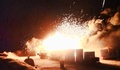 イラク・サラハディン（Salaheddin）州でイスラム武装勢力「イラク・レバントのイスラム国（Islamic State of Iraq and the Levant、ISIL）」がイラク軍の検問所を制圧する際に発生した爆発を捉えたとされる写真。イスラム過激派のウェブサイト「Welayat Salahuddin」が2014年6月11日に公開（2014年6月11日公開）。(c)AFP/HO/WELAYAT SALAHUDDIN