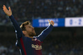 17-18スペイン1部リーグ第17節、レアル・マドリード対FCバルセロナ。得点を喜ぶFCバルセロナのリオネル・メッシ（2017年12月23日撮影）。(c)AFP/CURTO DE LA TORRE
