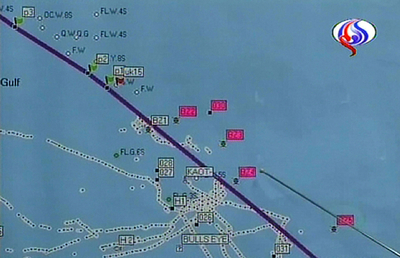 イラン軍、「英兵から押収したGPS画像」をテレビで公開 - イラン