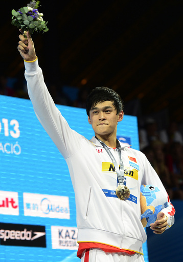 孫楊が男子400メートル自由形優勝、第15回世界水泳