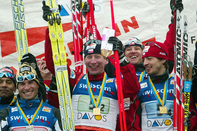 チェコ W杯第4戦・男子4x10キロメートルリレーで優勝