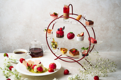 アートホテル大阪ベイタワー “５”がつく限定日は予約特典！ 2階SARASで旬のいちごアフタヌーンティー販売