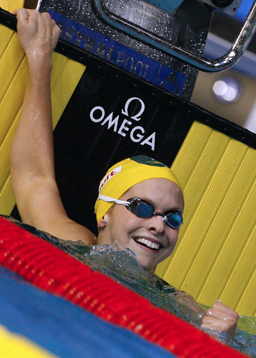 ＜第12回世界水泳選手権＞競泳、レントン 女子100メートル自由形で金メダルを獲得 - オーストラリア