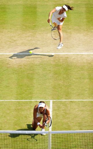 青山ペア、準決勝で敗れる ウィンブルドン選手権