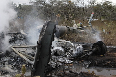 ベネズエラでヘリ墜落、軍関係者2人死亡