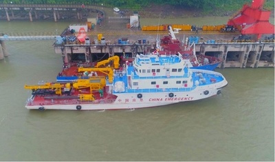 中国初の大型レスキュー船 試験航行を開始