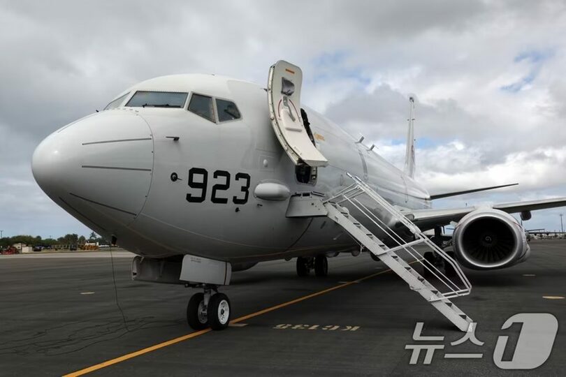 韓国海軍のP-8A哨戒機＝2026年7月8日(c)news1